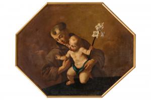 Francesco Stringa (Modena, 1635 – 1709) Saint Anthony and the Child Jesus